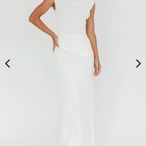 Selfie Leslie Elegant White Sleeveless skirt